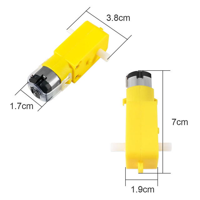 Silnik prądu stałego 3V-12V DC 70mA (3V) dla DIY - robot inteligentny samochód z wałem silnika TT Arduino - Wianko - 7