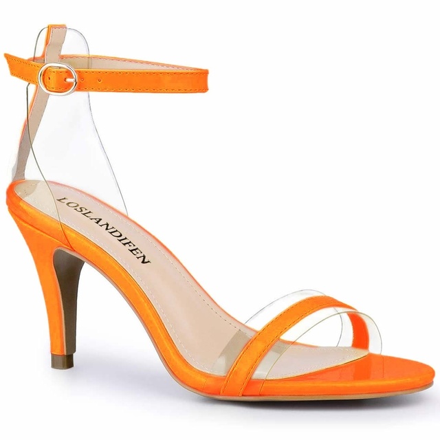 Sandały PVC jasne z wysokimi obcasami, sznurowane, 90mm, idealne na lato i imprezy, dla kobiet - Wianko - 17