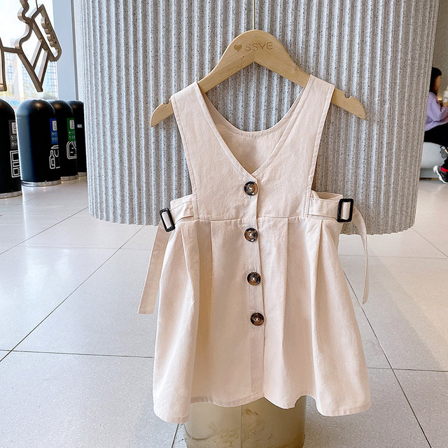 Długie zestawienie dziecięcych ubrań dla dziewczynki: spódnica Camisole w paski, koszula oraz modna malucha jesienią odzież od butikowej hurtowni - Wianko - 43