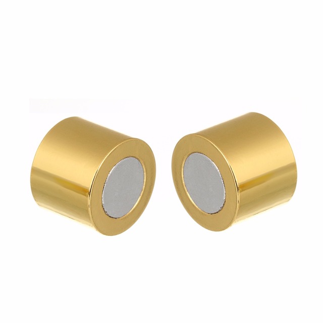 Zestaw 10 magnetycznych klamer LOULEUR w złotym kolorze - pasują do skórzanego sznurka o szerokości 3-12 mm dla tworzenia bransoletek - Wianko - 9