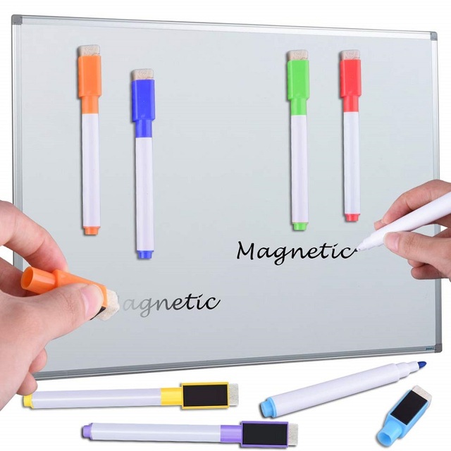 Długopisy akwarelowe 14 sztuk dla szkoły, biała tablica, zmywalny marker, magnes na lodówkę - Wianko - 6