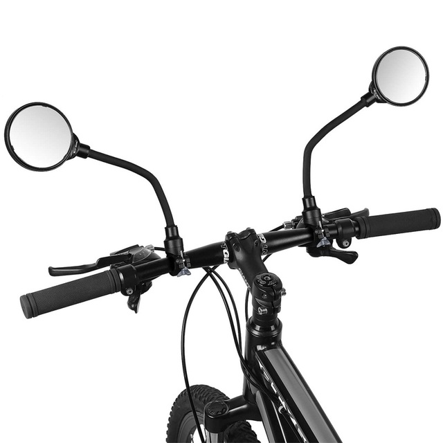 Lusterko wsteczne na kierownicę do rowerów - regulowane, elastyczne lusterko na rower MTB / szosowy / motocykl (1 sztuka) - Wianko - 9