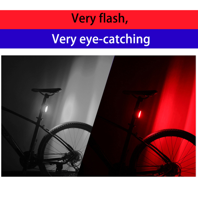 MTB Światło rowerowe z 4 trybami, wodoodporne, z tylnej COB LED, zasilane USB, ostrzegawcze, lampa bezpieczeństwa rowerowa - Wianko - 21