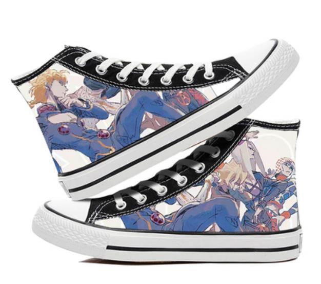 Modne gumowe buty casualowe JoJo Cos z nadrukiem Anime Cartoon dla kobiet - Wianko - 5