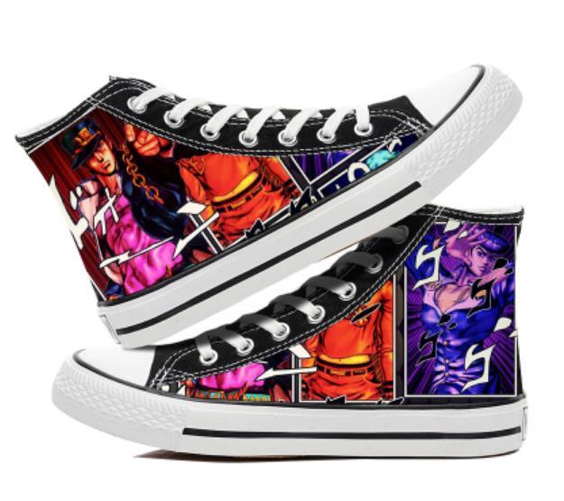 Modne gumowe buty casualowe JoJo Cos z nadrukiem Anime Cartoon dla kobiet - Wianko - 7