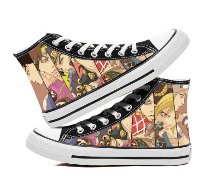 Modne gumowe buty casualowe JoJo Cos z nadrukiem Anime Cartoon dla kobiet - Wianko - 4