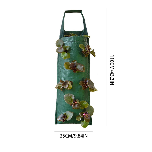 Ściana wisząca torba do sadzenia i rosnąca - pionowy ogród warzywny i truskawkowy - stylowa torba kwiatowa do sadzenia w ogrodzie - Wianko - 7