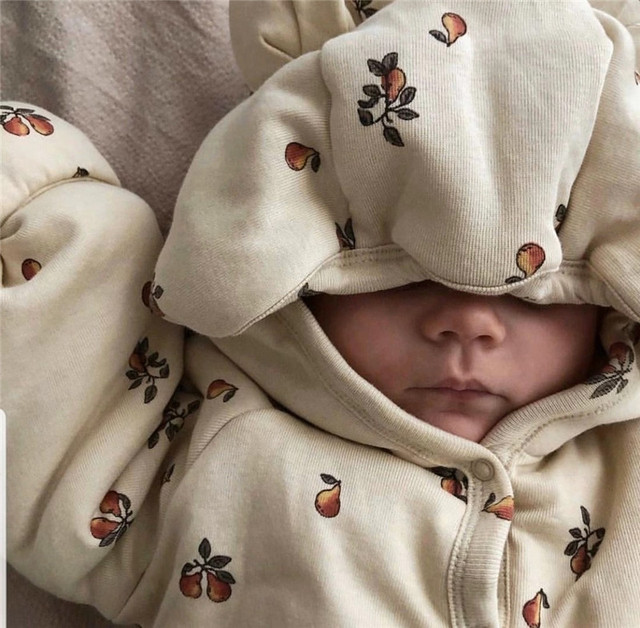 Pajacyk niemowlęcy zimowy Kingsley - wzór Romper z uszami, ciepły i wygodny, dla chłopca i dziewczynki, w kolorze wiśniowym - Wianko - 22