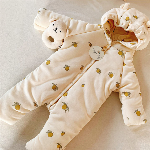 Pajacyk niemowlęcy zimowy Kingsley - wzór Romper z uszami, ciepły i wygodny, dla chłopca i dziewczynki, w kolorze wiśniowym - Wianko - 32