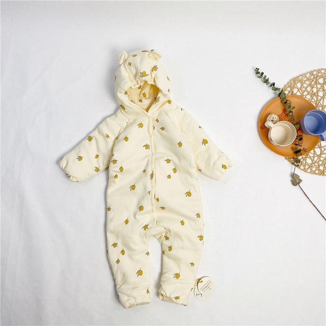 Pajacyk niemowlęcy zimowy Kingsley - wzór Romper z uszami, ciepły i wygodny, dla chłopca i dziewczynki, w kolorze wiśniowym - Wianko - 41