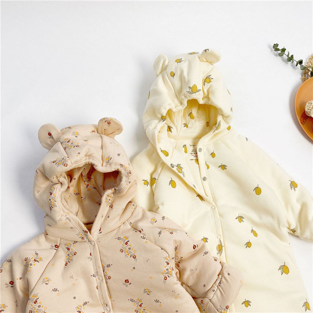 Pajacyk niemowlęcy zimowy Kingsley - wzór Romper z uszami, ciepły i wygodny, dla chłopca i dziewczynki, w kolorze wiśniowym - Wianko - 38