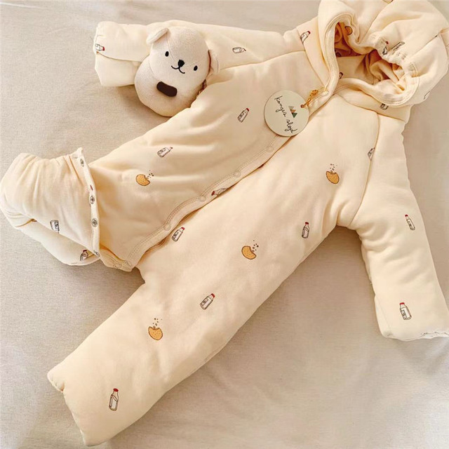 Pajacyk niemowlęcy zimowy Kingsley - wzór Romper z uszami, ciepły i wygodny, dla chłopca i dziewczynki, w kolorze wiśniowym - Wianko - 28