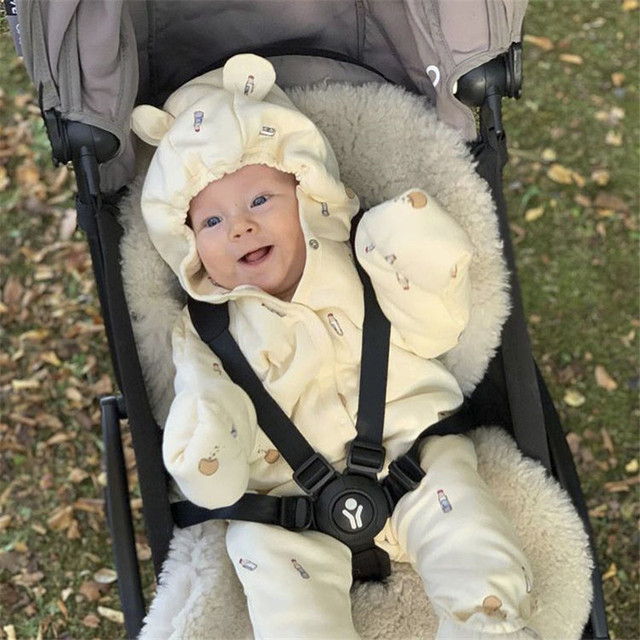 Pajacyk niemowlęcy zimowy Kingsley - wzór Romper z uszami, ciepły i wygodny, dla chłopca i dziewczynki, w kolorze wiśniowym - Wianko - 29