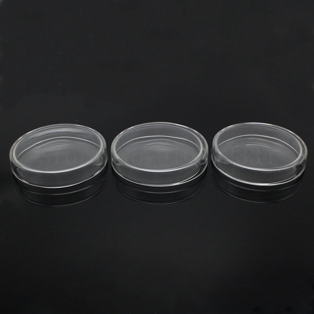 100mm szklane naczynie Petriego 2 sztuki z pokrywą - do laboratorium kultury komórkowej, odporność na wysoką temperaturę - Wianko - 3