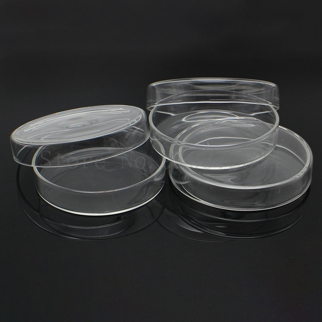 100mm szklane naczynie Petriego 2 sztuki z pokrywą - do laboratorium kultury komórkowej, odporność na wysoką temperaturę - Wianko - 4
