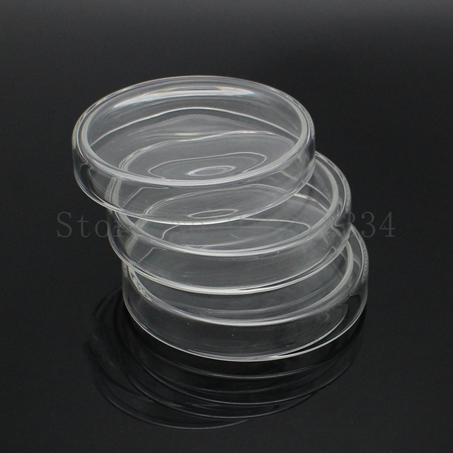 100mm szklane naczynie Petriego 2 sztuki z pokrywą - do laboratorium kultury komórkowej, odporność na wysoką temperaturę - Wianko - 2