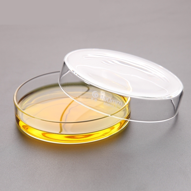 100mm szklane naczynie Petriego 2 sztuki z pokrywą - do laboratorium kultury komórkowej, odporność na wysoką temperaturę - Wianko - 6