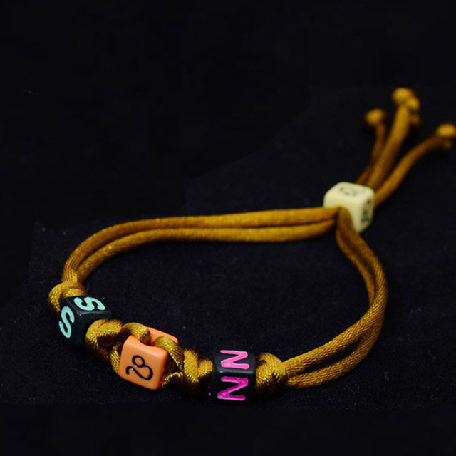 Męska bransoletka łańcuszkowa z czerwoną nićią - para sparowanych ręcznie wykonanych biżuterii dla kobiet - Wianko - 12