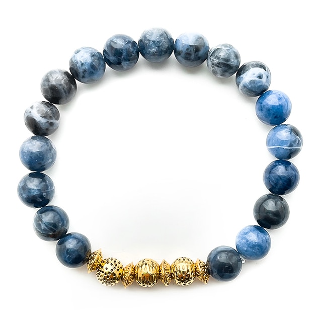 Bransoletka pleciona z niebieskim tigereye - kamień naturalny, luksusowa biżuteria dla kobiet i mężczyzn - Wianko - 6
