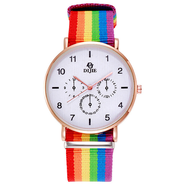 Nowoczesny damski zegarek luksusowy Rainbow, inspirowany najnowszymi trendami, z egzotycznym, retro wzornictwem - Wianko - 2