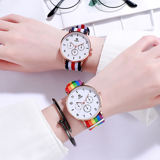 Nowoczesny damski zegarek luksusowy Rainbow, inspirowany najnowszymi trendami, z egzotycznym, retro wzornictwem - Wianko - 10