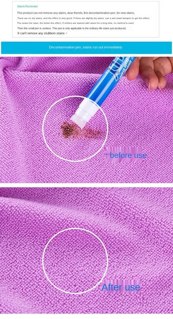 Przenośna szczotka do natychmiastowego odplamiania ubrań - detergent do czyszczenia smarów z piór - Wianko - 3
