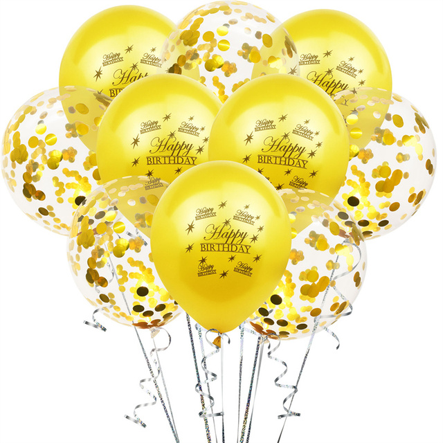 30 40 50-lat urodzinowe balony czarne z złotymi cekinami dla dekoracji - Wianko - 14