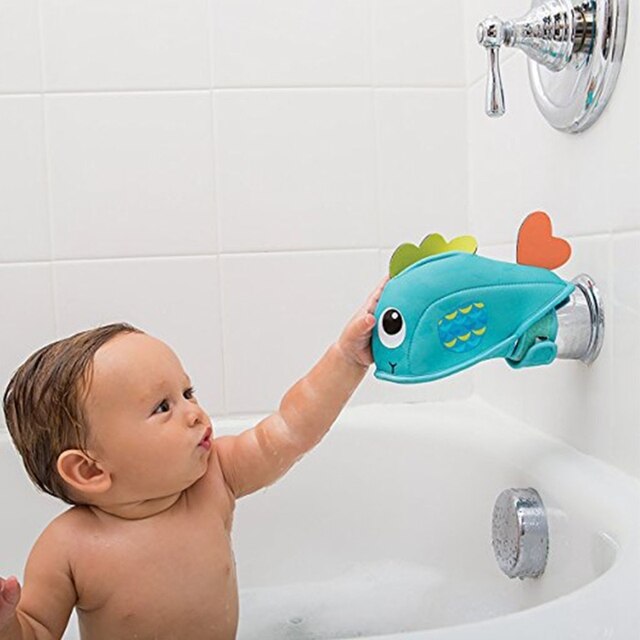 Praktyczna osłona na krawędź i róg wanny do ochrony dziecka podczas kąpieli - miękkie ryby w kształcie (H3CD) - Wianko - 4