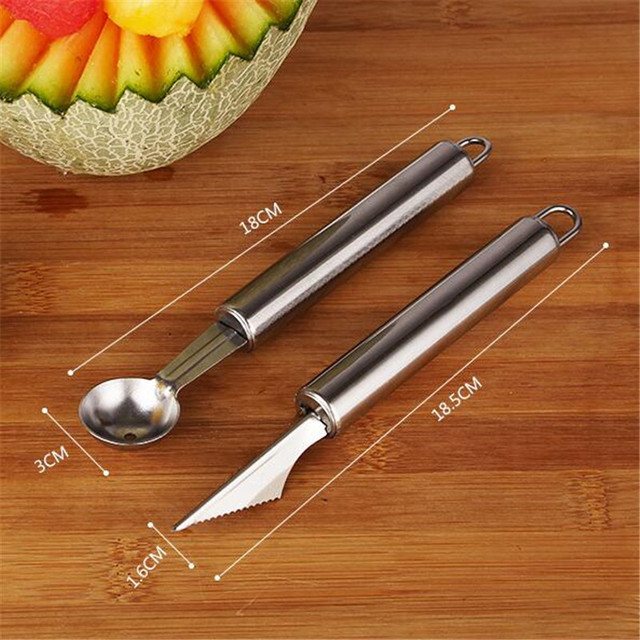 Nóż do rzeźbienia owoców i warzyw ze stali nierdzewnej 6 stylów - Wianko - 3