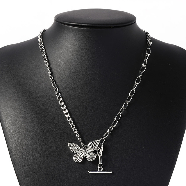 Naszyjnik z wisiorkiem Lady Butterfly w kształcie serca 2021 z motywem zwierzęcym - Wianko - 23