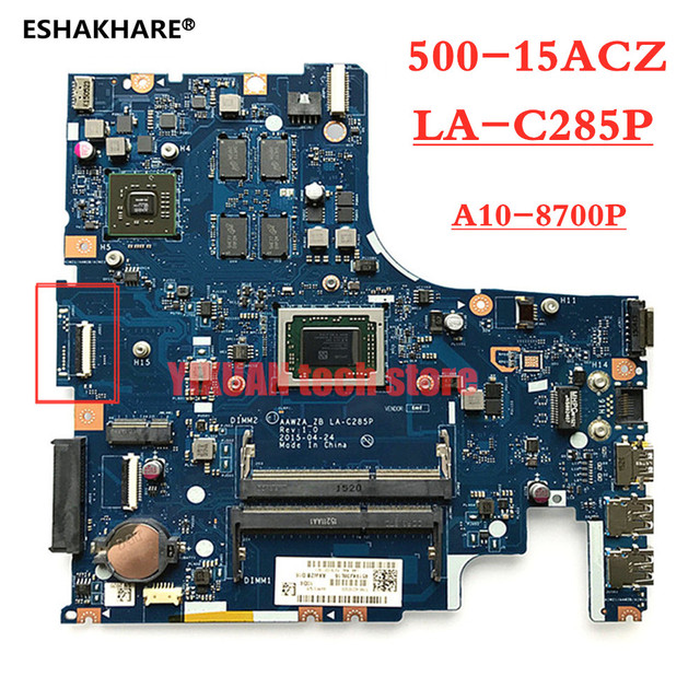 Płyta główna Lenovo Ideapad 500-15ACZ A10 8700P CPU 2GB LA-C285P - 100% sprawdzona przez testy - Wianko - 1