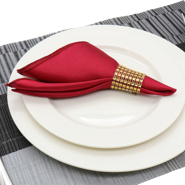 50 satynowych serwetek miękkich chusteczek 30x30cm - dekoracja stołu bankietowego w romantycznym stylu - Wianko - 6