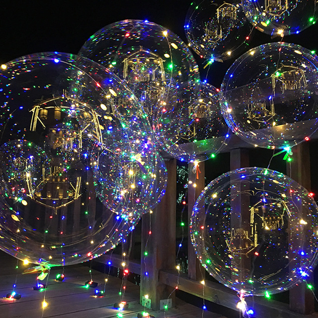 1 zestaw balony LED 18 24 36 cali - dekoracja ślubna i urodzinowa - Wianko - 2