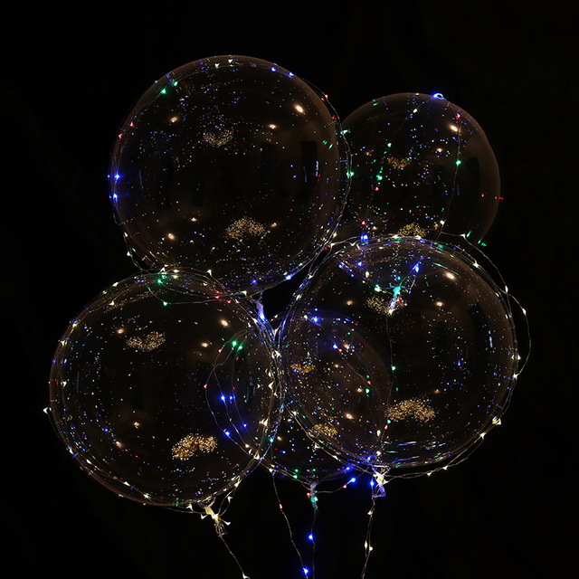 1 zestaw balony LED 18 24 36 cali - dekoracja ślubna i urodzinowa - Wianko - 3
