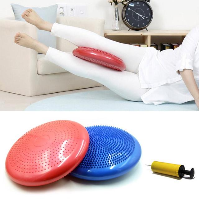 Mata do jogi 1pc podkładka do masażu Stress Relief Foot Back Wheel - stabilność, Balance Disc, poduszka Fitness ćwiczenia treningowe, pogrubienie Riot - Wianko - 2