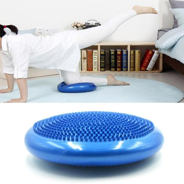 Mata do jogi 1pc podkładka do masażu Stress Relief Foot Back Wheel - stabilność, Balance Disc, poduszka Fitness ćwiczenia treningowe, pogrubienie Riot - Wianko - 4