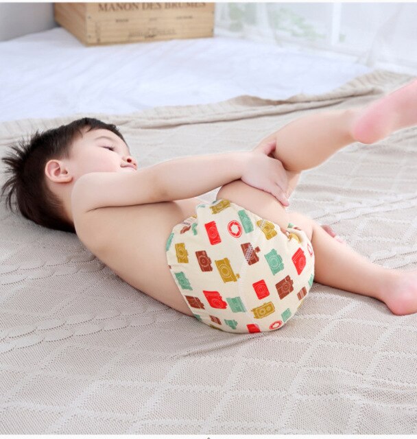 Oddychające wielowarstwowe pieluchy z wodoodpornym materiałem z czystej bawełny, wielokrotnego użytku dla niemowląt - Wianko - 18