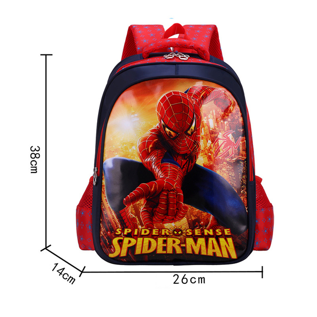 Plecak dziecięcy Spiderman Batman Disney Fashion - wzór z bohaterami z komiksów - Wianko - 9