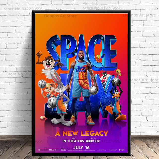 Plakat filmowy Space Jam: Nowe dziedzictwo 2021 - koszykówka - Wianko - 3