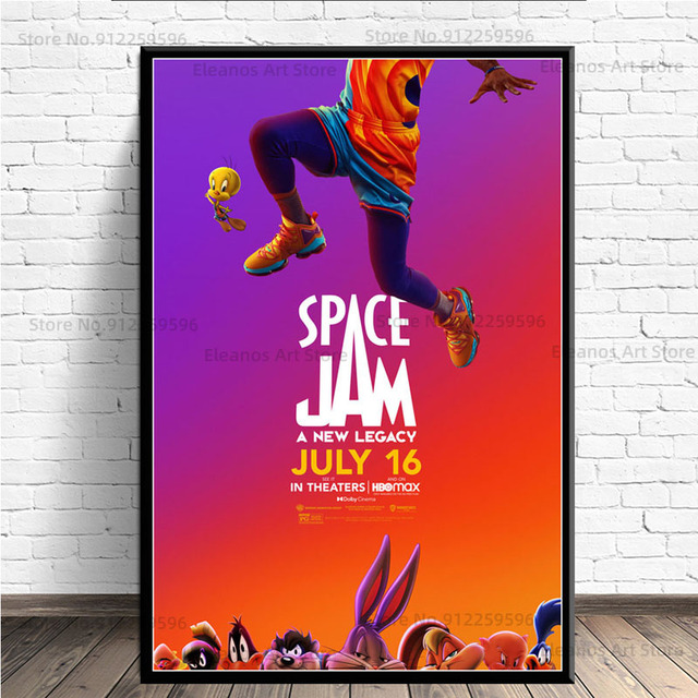 Plakat filmowy Space Jam: Nowe dziedzictwo 2021 - koszykówka - Wianko - 4