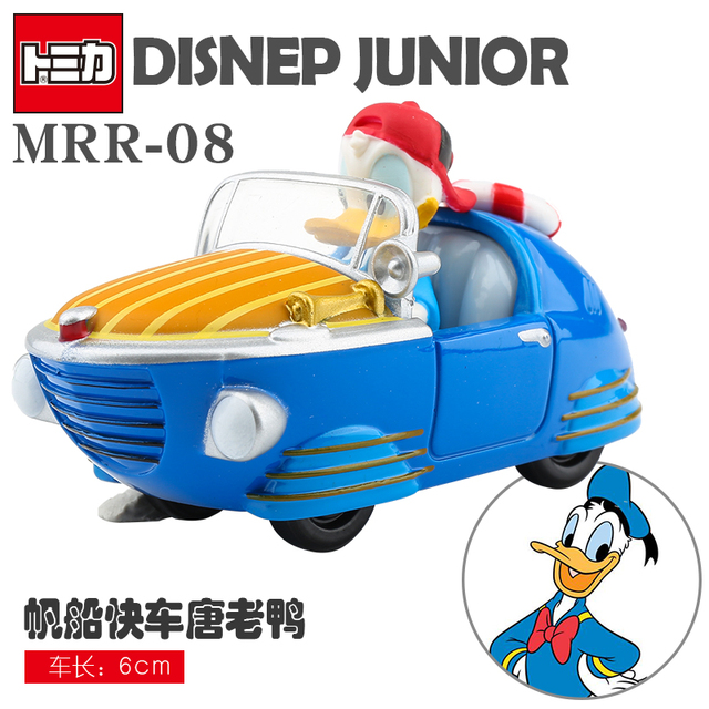 Metalowy samochód Mickey Minnie Kaczor Donald Goofy TakaraTomy z Japonii - model do zabawy, odlewany z aluminium - Wianko - 10