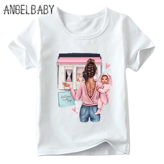 2021 Moda: Rodzina wygląda - T-shirt miłości dla mamy i dziewczynki - Wianko - 20