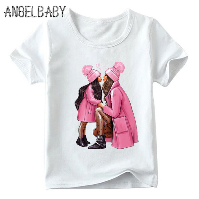 2021 Moda: Rodzina wygląda - T-shirt miłości dla mamy i dziewczynki - Wianko - 22