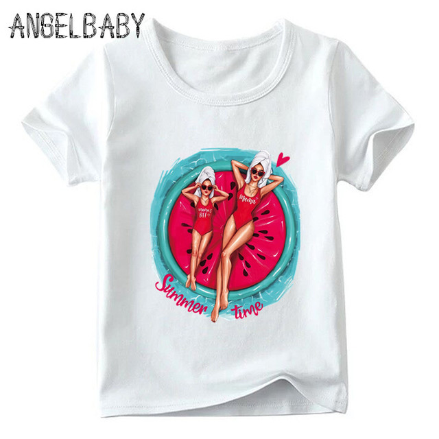 2021 Moda: Rodzina wygląda - T-shirt miłości dla mamy i dziewczynki - Wianko - 19