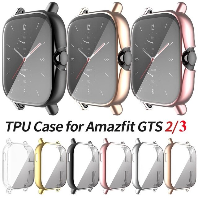 Miękkie etui TPU dla zegarka Amazfit GTS 3/2 i Amazfit GTR 3 Pro - odporna na wstrząsy, osłona ekranu, slim - Wianko - 1