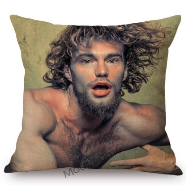 Poszewka na poduszkę dekoracyjna - Nude mężczyzna z mięśniami Jock Sexy Hunk Hot Man Guy LGBT Right Gay - Wianko - 11