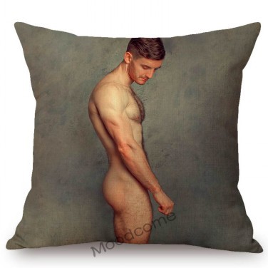 Poszewka na poduszkę dekoracyjna - Nude mężczyzna z mięśniami Jock Sexy Hunk Hot Man Guy LGBT Right Gay - Wianko - 24