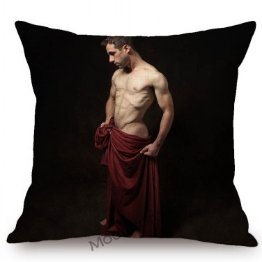 Poszewka na poduszkę dekoracyjna - Nude mężczyzna z mięśniami Jock Sexy Hunk Hot Man Guy LGBT Right Gay - Wianko - 8