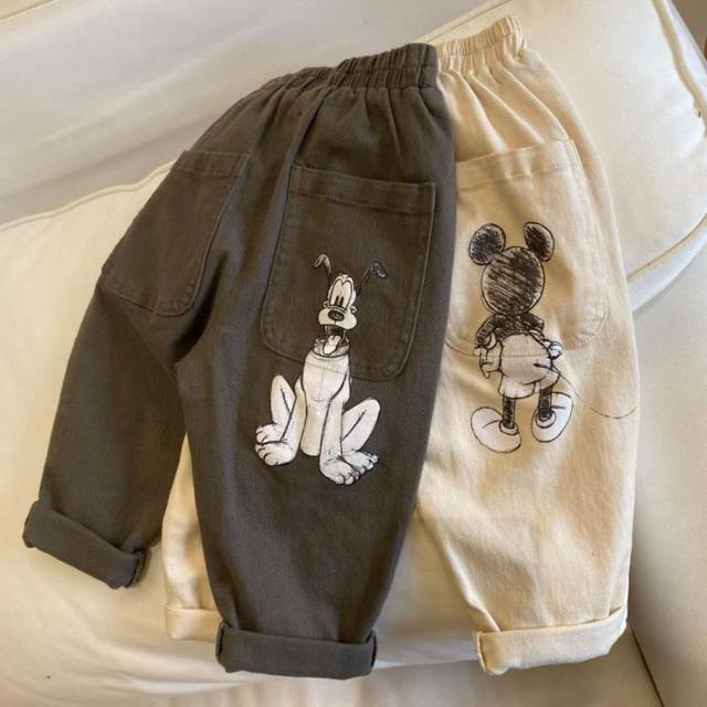 Nowe spodnie sportowe casual dla chłopców w kreskówkowy motyw myszki Miki, idealne na wiosnę i jesień - Wianko - 3