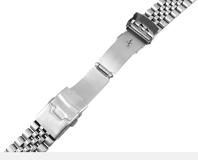 Zegarek ze stali nierdzewnej o bransoletce 20mm/22mm i zakrzywionym końcu, zamiennik dla Seiko SKX007, SKX009 i SKX011, wraz z narzędziem - Wianko - 6
